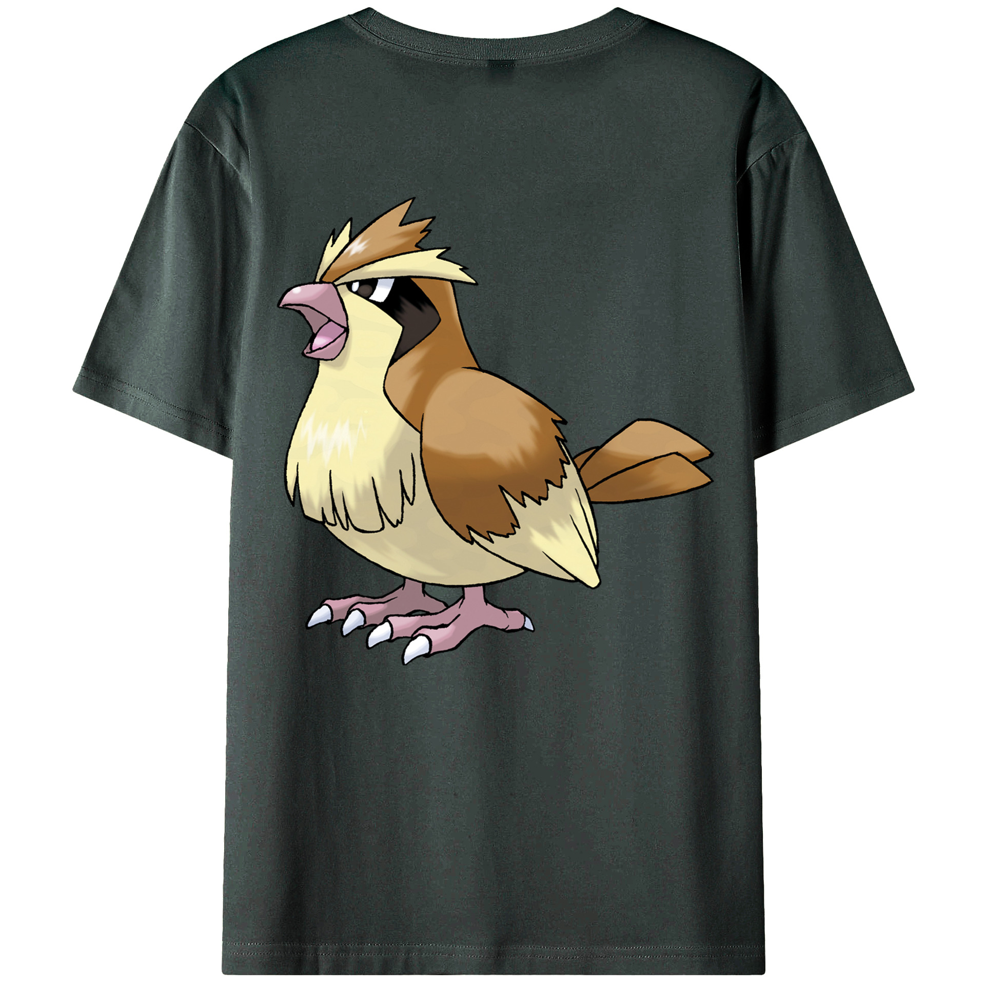 （画像用） ポケットモンスター Pokémon 綿100％ メンズ半袖Tシャツ（バックプリント） 通気性